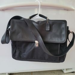 COACH Fabric/Leather Laptop Brief Bag