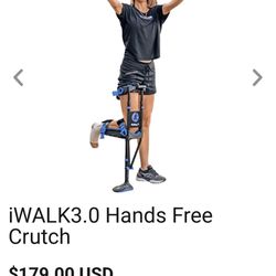 New Never Used In Box I-walk Hand Free Crutch 