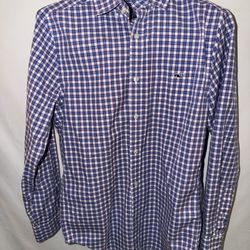 Mens XS vineyard vines Classic Fit Tucker Shirt blue & red checkered button down shirt pu Jamison Pa
