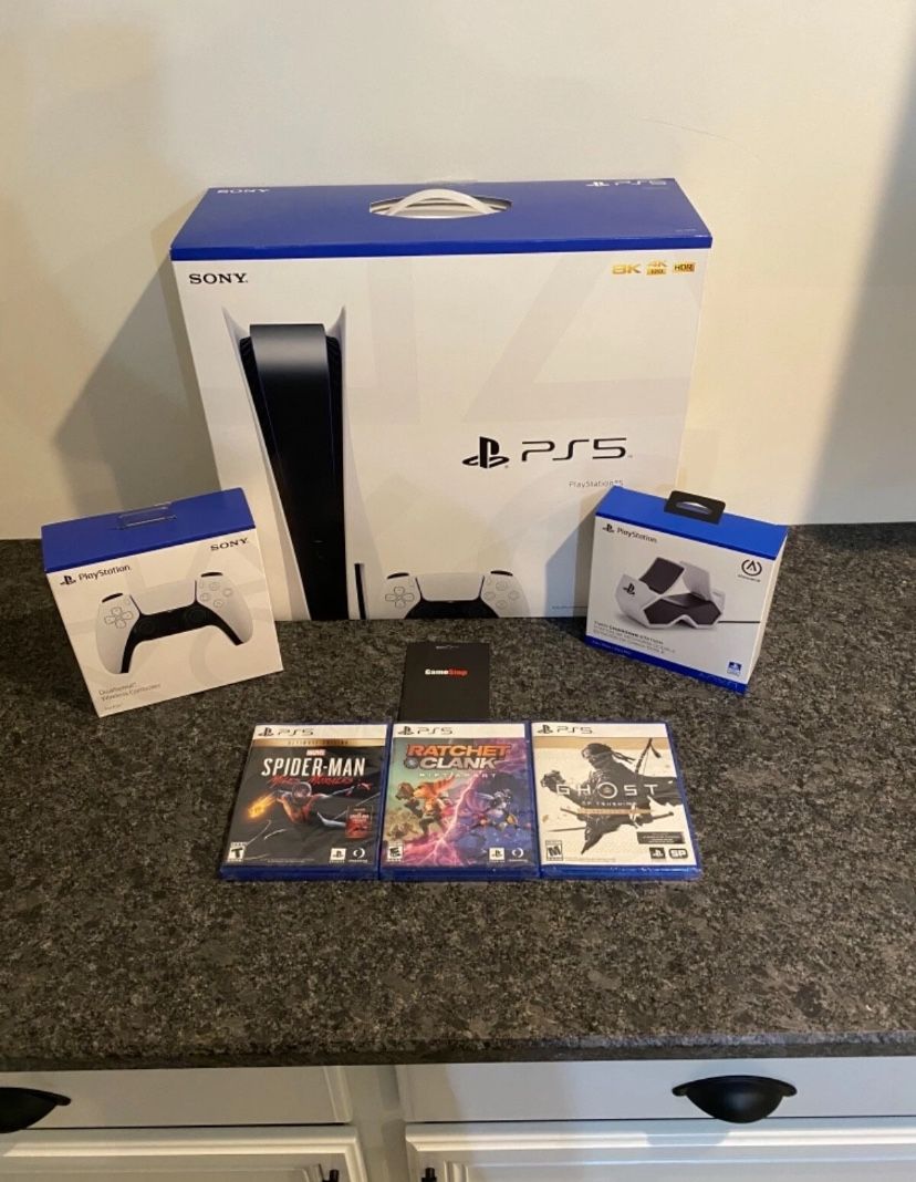 🎱♦️🎮 5 Console Disc Version 3 Games + Controller Bundle♦️🎱
