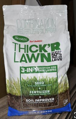 Scotts Turf Builder Thick'R Lawn All-Purpose Lawn Fertilizer For Sun/Shade Mix 1200 sq ft