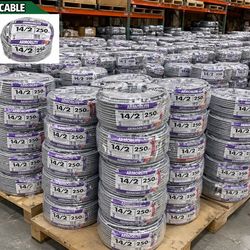 14/2 MC Wire 250ft Cable MC 14/2 250ft – Nuevo (romex wire, electrical wire, copper wire, nm-b wire, house wire, building wire, residential wire, Meta