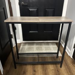 Console Table With Wire Shelf