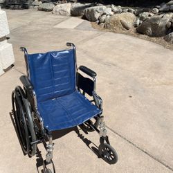Blue Wheel Chair 