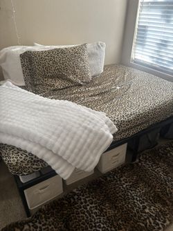 Full Bed frame Plus Full Size Mattress