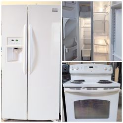 💥 Bundle Deal💥 Refrigerator and Stove Kitchen Set 