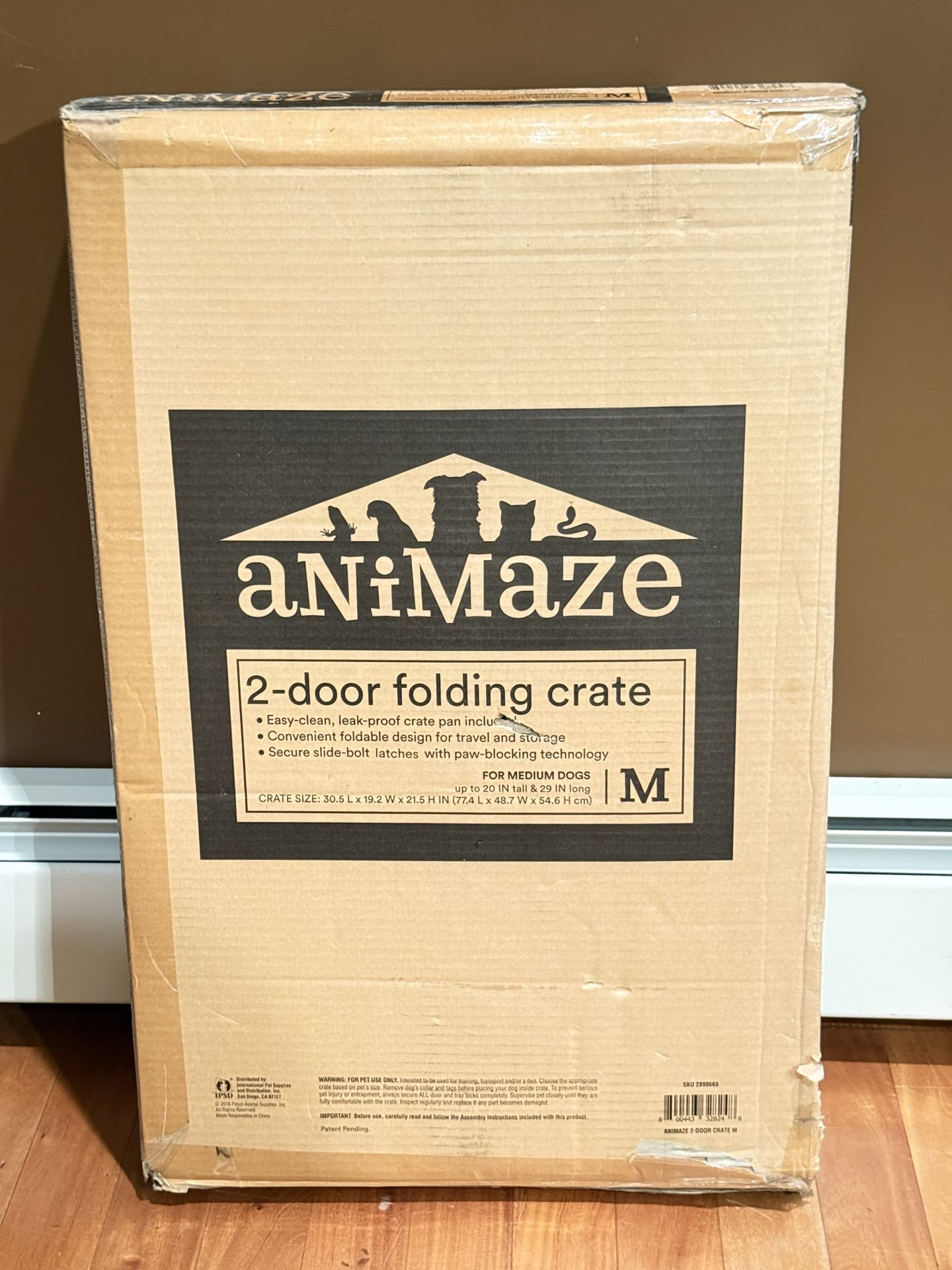 Brand New Animaze 2-door folding pet crate