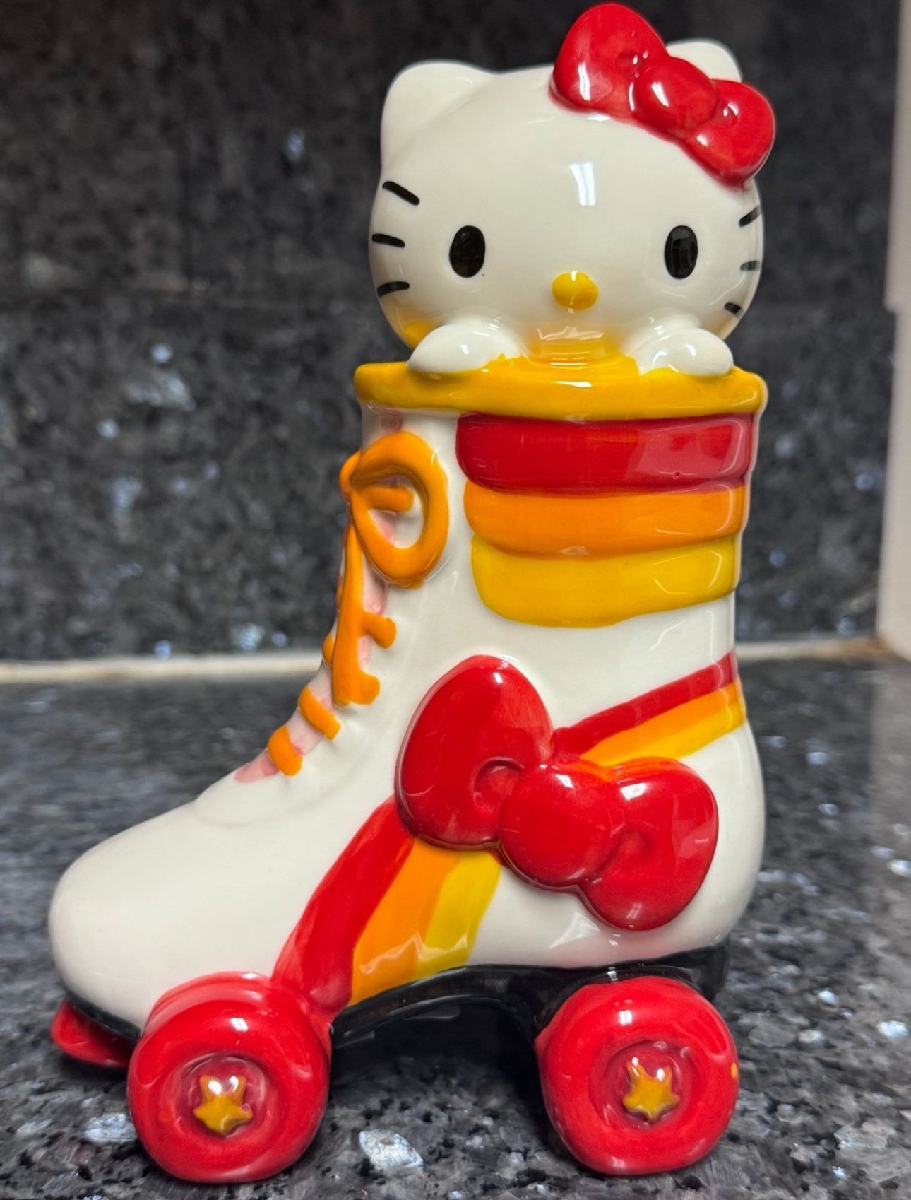 Hello Kitty Skate Figurine Ceramic