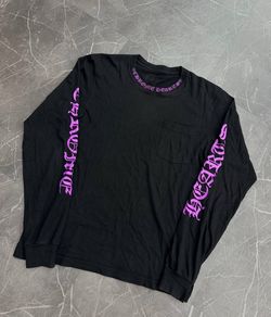 Chrome Hearts Black Long Sleeve Pocket Tee Sizes S/M/L/XL