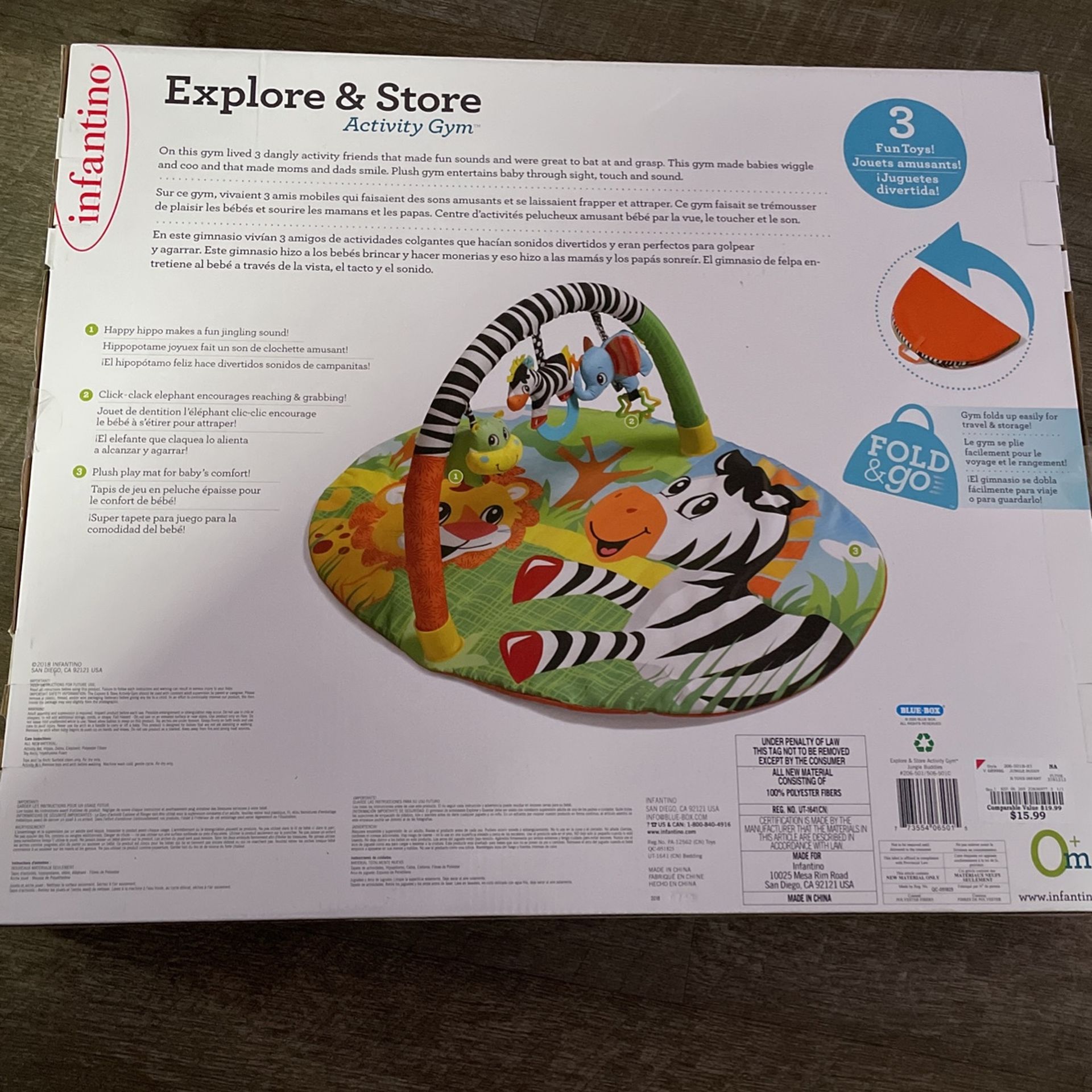 Infantino Explore & Store Activity Gym