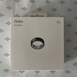 Brand New Oura Ring Gen 4 - Black, Size 10 (Sealed)