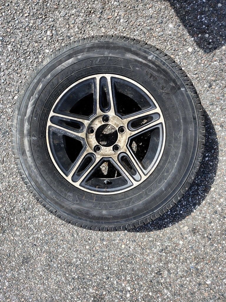 205/75 R14 Trailer Tire With aluminum Rim