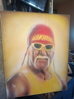 HULK HOGAN   AIRBRUSH  PICTURE