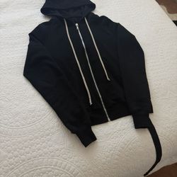 Rick Owens Cashmere Zip-Fastening Hoodie