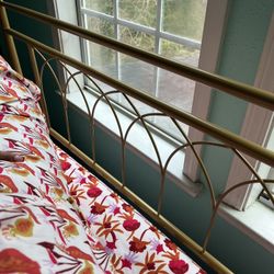 Full Size Gold Bed frame 