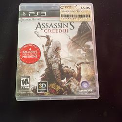 Assassins Creed For The PS3.