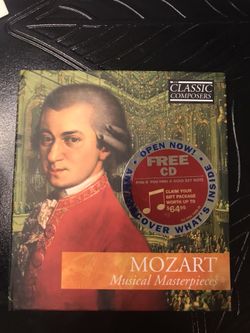 Mozart Musical Masterpieces 11 Songs On Cd And A Very Interesting Book About His Life 24 Pages. Brand new cd never played. Book looks brand new also