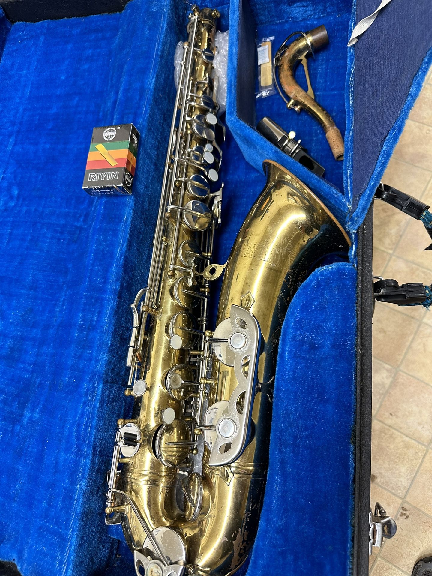Camelot TENOR Saxophone with New Box of Reeds $600 Firm