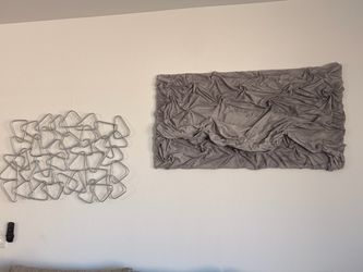 Silver frame wall decor set of 2