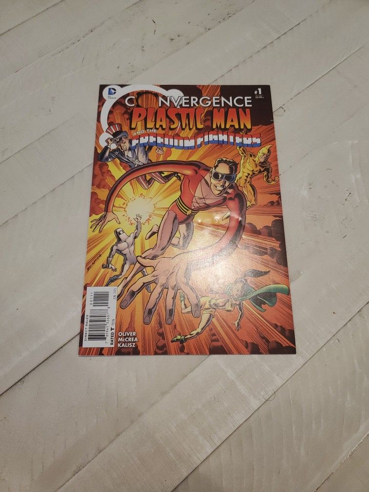 Convergence Plastic Man in the freedom fighters Issue 1, Blue Beetle Issue 1 And Crime syndicate issue 1
