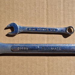 Pro-mate Combination Wrenches 5/16" And 3/4"