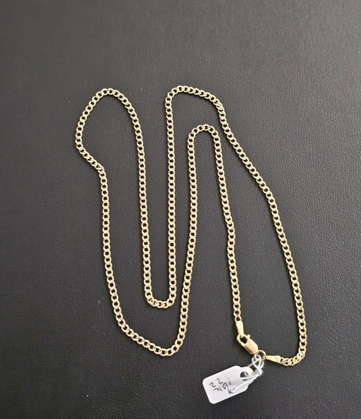 10k Gold Necklace 22 Inch