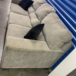 Gray Comfy Fabric Couch (free delivery)