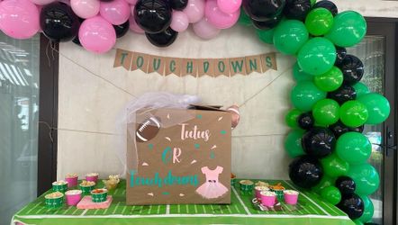 Gender Reveal Box Girl Or Boy Baby Shower Touchdowns Or Tutus Football Ballerina Theme 