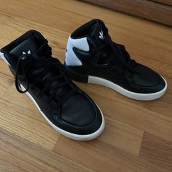 Adidas Tubular Black Leather High Tops Women’s 6