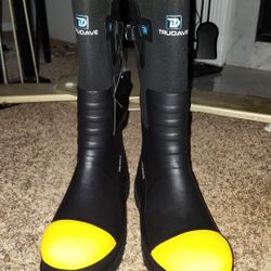 Trudave rubber boots size 14 fishing hunting work boots hard toe