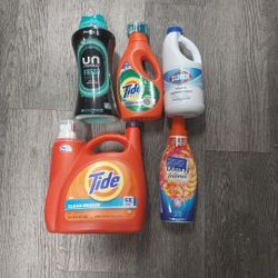 Tide Detergent Fabric Softener And Clorox