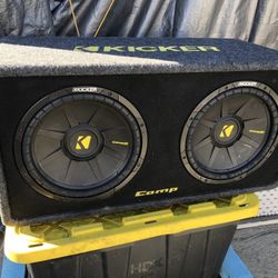 12 Inch Kicker Comp S Subwoofer Posted Box 