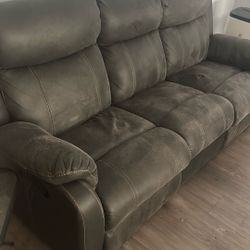 2 Couches 1 Recliner And 1 Love Seat Recliner 