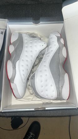 Air Jordan 13 White Grey Red Sneakers