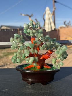 Green Crystal Tree – Aventurine Bonsai Decor / Luck & Prosperity Tree 🌿✨