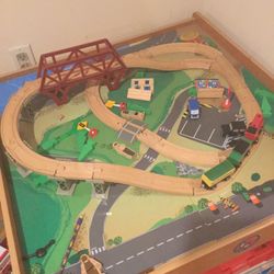 Kids Wood TRAIN play Set