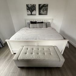 Bed Frame, Night Stands And Bench