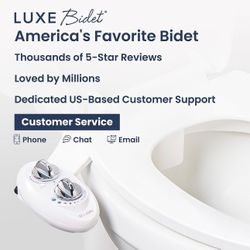 LUXE Bidet NEO 120 - Bidet Attachment for Toilet Seat, White