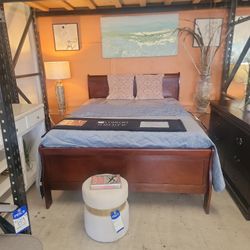 Queen Bed Frame With Mattress & Box NEW