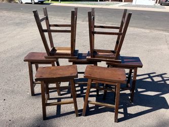 Wooden stools IKEA