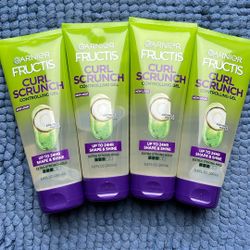 4 Garnier Fructis Curl Scrunch Hair Gel
