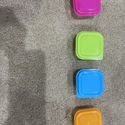 58 Plastic Snap Lidded Storage Boxes