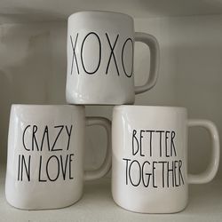 Rae Dunn Valentines Mugs 5️⃣ Each
