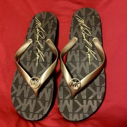 Wmns Michael Kors Monogram Sandals (9)