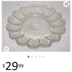 Deviled Egg Plate Indiana Glass


