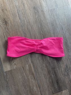 Frankies Bikinis Neon Pink Sparkly Top