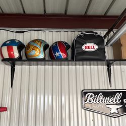 True vintage three-quarter helmets