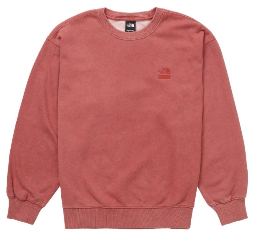 Supreme The North Face Red Pigment Crewneck