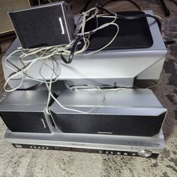 Panasonic SA-PT650 DVD 5-Disc Home Theater System 5.1 Channel - Works NO Remote