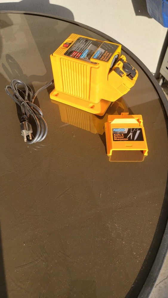 Drill bit and knife sharpener